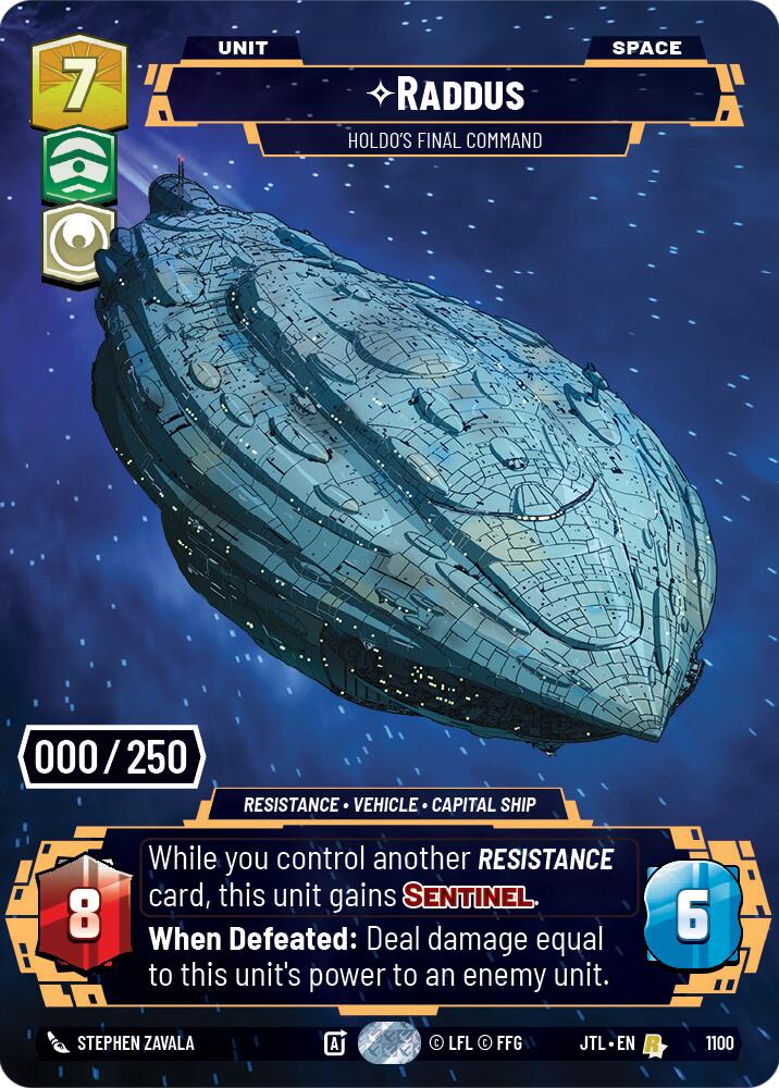 {SW-SH}Raddus - Holdo's Final Command (Serialized) (1100) [Jump to Lightspeed]