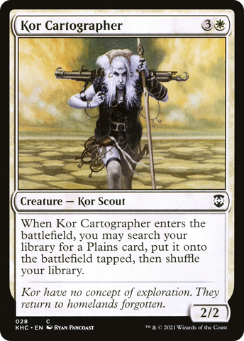 {C} Kor Cartographer [Kaldheim Commander][KHC 028]