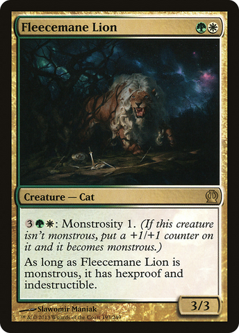 {R} Fleecemane Lion [Theros][THS 193]