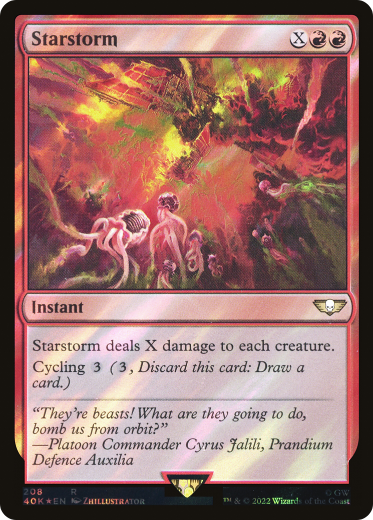 {R} Starstorm (Surge Foil) [Universes Beyond: Warhammer 40,000][SF 40K 208]