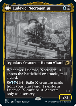 {R} Ludevic, Necrogenius // Olag, Ludevic's Hubris [Innistrad: Double Feature][DBL 233]