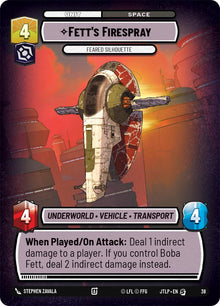 {SW-R}Fett's Firespray - Feared Silhouette (Foil) (38) [Jump to Lightspeed: Weekly Play Promo]