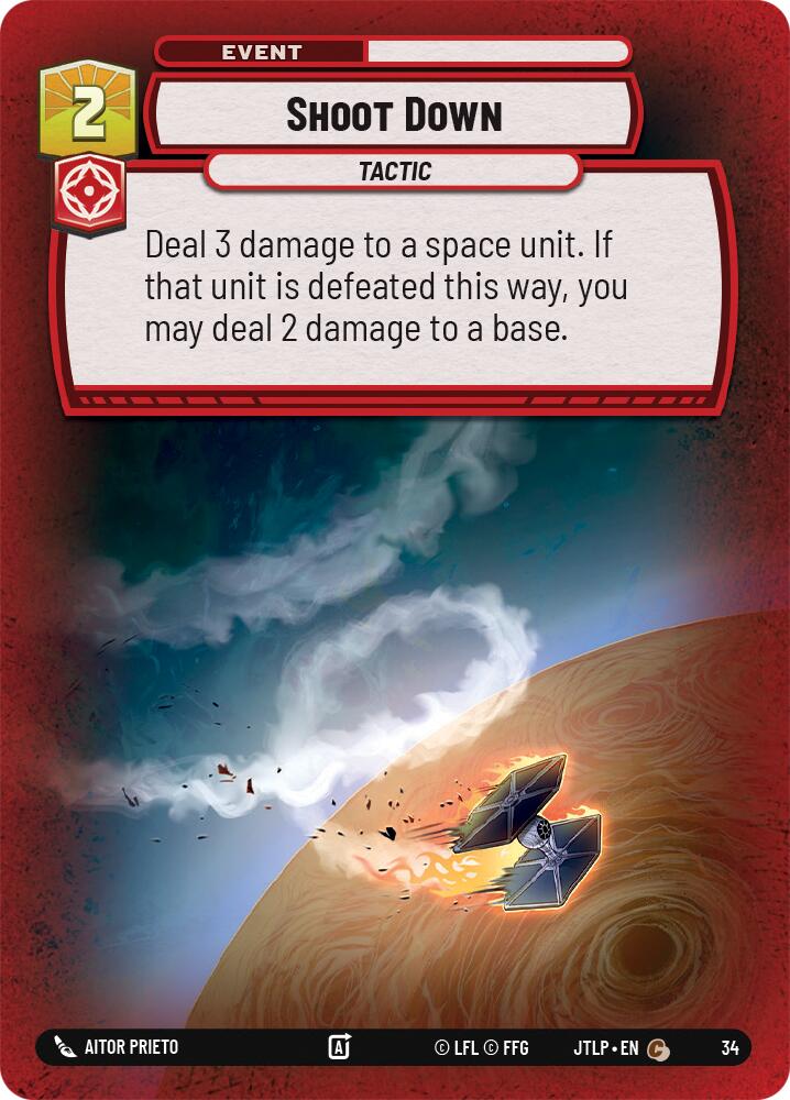 {SW-C}Shoot Down (Foil) (34) [Jump to Lightspeed: Weekly Play Promo]