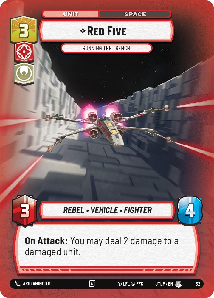 {SW-C}Red Five - Running the Trench (Foil) (32) [Jump to Lightspeed: Weekly Play Promo]