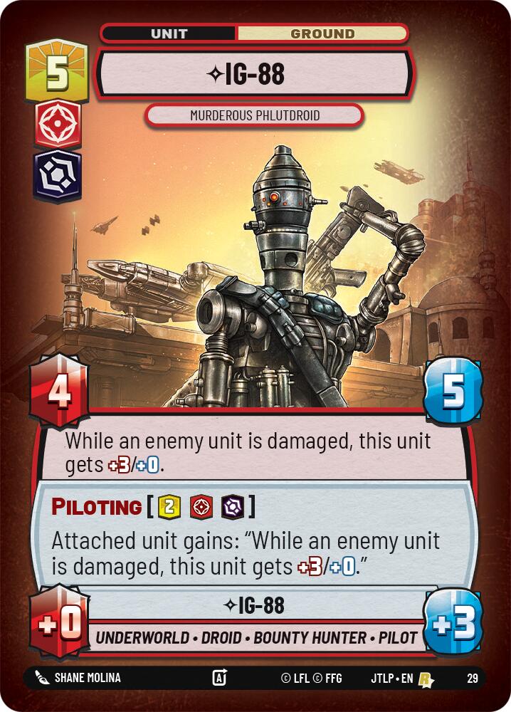 {SW-R}IG-88 - Murderous Phlutdroid (Foil) (29) [Jump to Lightspeed: Weekly Play Promo]