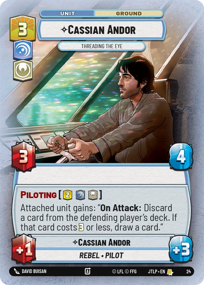 {SW-R}Cassian Andor - Threading the Eye (Foil) (24) [Jump to Lightspeed: Weekly Play Promo]