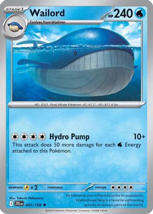 [PKM] Wailord (041/159) [Scarlet & Violet: Journey Together]