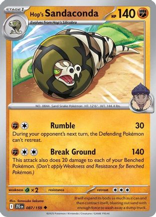 [PKM] Hop's Sandaconda (087/159) [Scarlet & Violet: Journey Together]