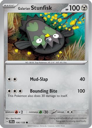 [PKM] Galarian Stunfisk (106/159) [Scarlet & Violet: Journey Together]