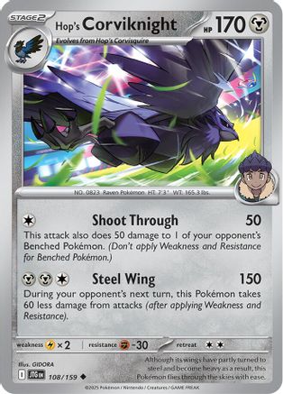 [PKM] Hop's Corviknight (108/159) [Scarlet & Violet: Journey Together]