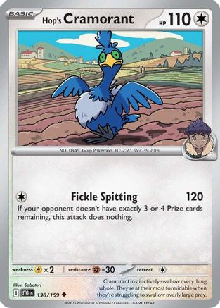 [PKM] Hop's Cramorant (138/159) [Scarlet & Violet: Journey Together]