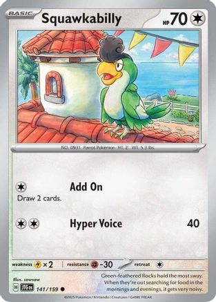[PKM] Squawkabilly (141/159) [Scarlet & Violet: Journey Together]