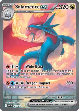 [PKM] Salamence ex (187/159) [Scarlet & Violet: Journey Together]