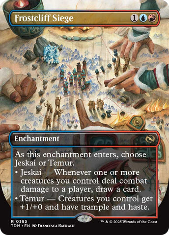 {@R} Frostcliff Siege (Borderless) [Tarkir: Dragonstorm][TDM 385]