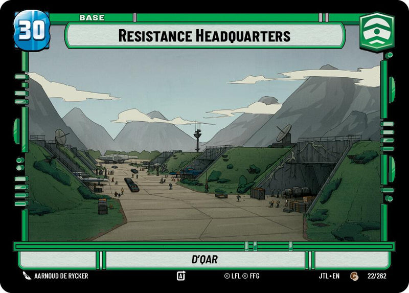 {SW-B}Resistance Headquarters //Shield (022/262 // T04/T04) [Jump to Lightspeed]