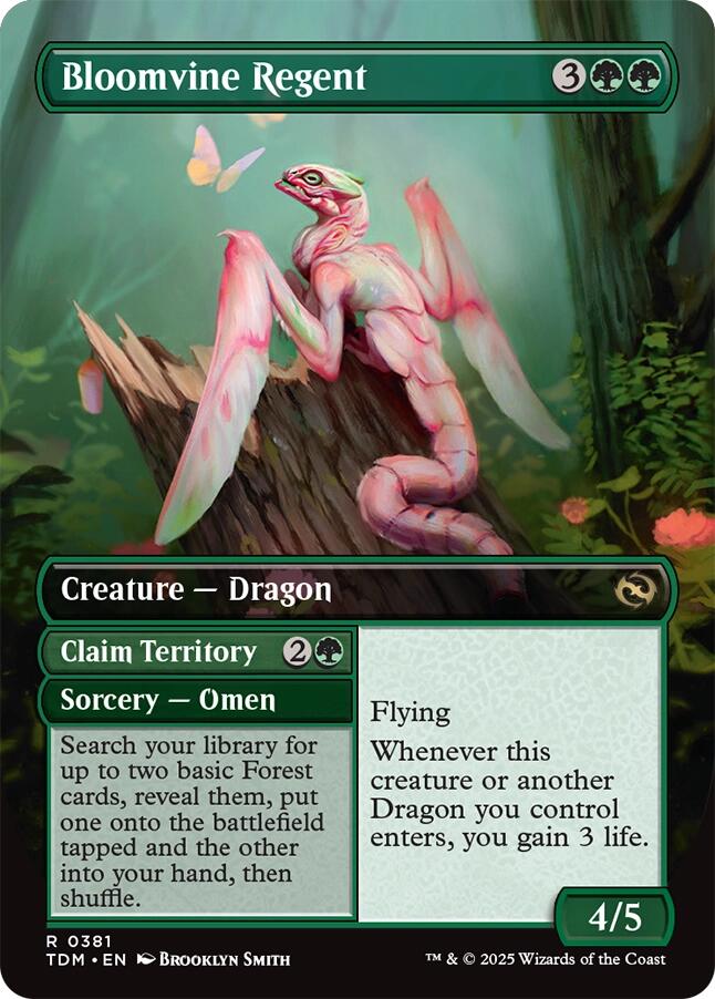 {@R} Bloomvine Regent (Borderless) [Tarkir: Dragonstorm][TDM 381]
