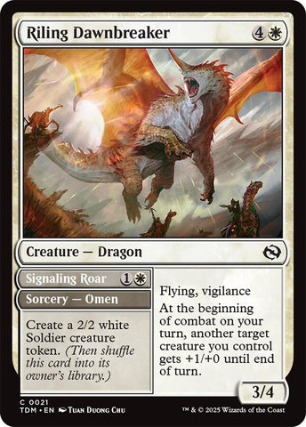 {@C} Riling Dawnbreaker [Tarkir: Dragonstorm][TDM 021]