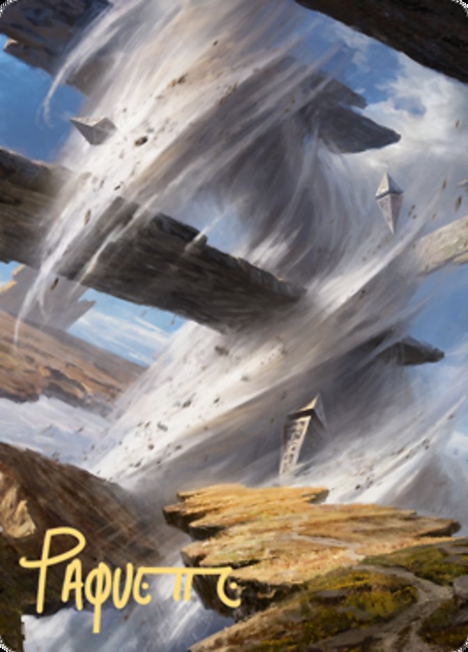 {A} Plains 2 Art Card (Gold-Stamped Signature) [Zendikar Rising Art Series][GS AZNR 008]