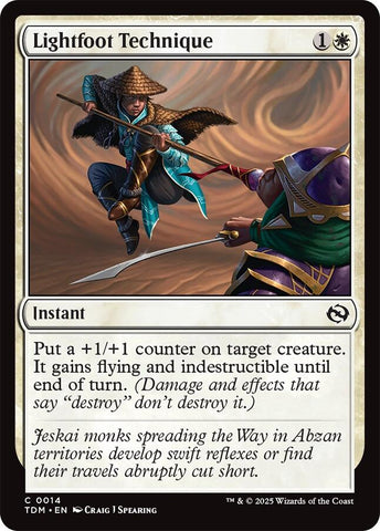 {@C} Lightfoot Technique [Tarkir: Dragonstorm][TDM 014]