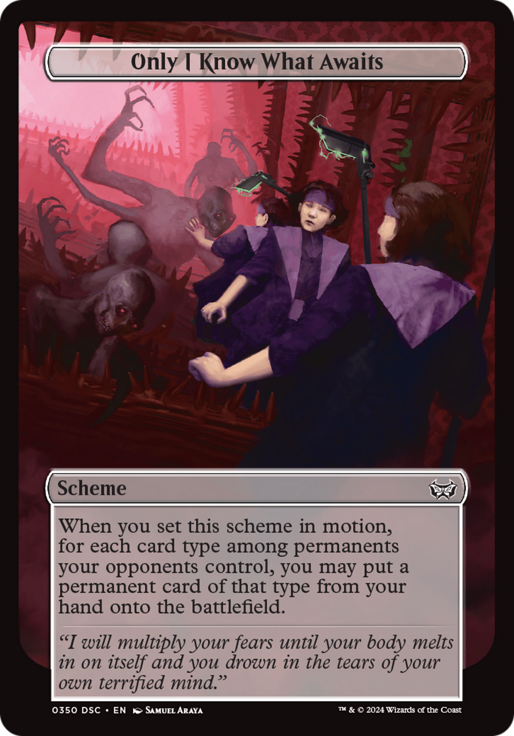 {C} Only I Know What Awaits (Full Art) [Duskmourn: House of Horror Commander][DSC 350]