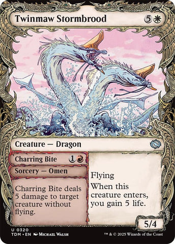 {@C} Twinmaw Stormbrood (Showcase) [Tarkir: Dragonstorm][TDM 320]
