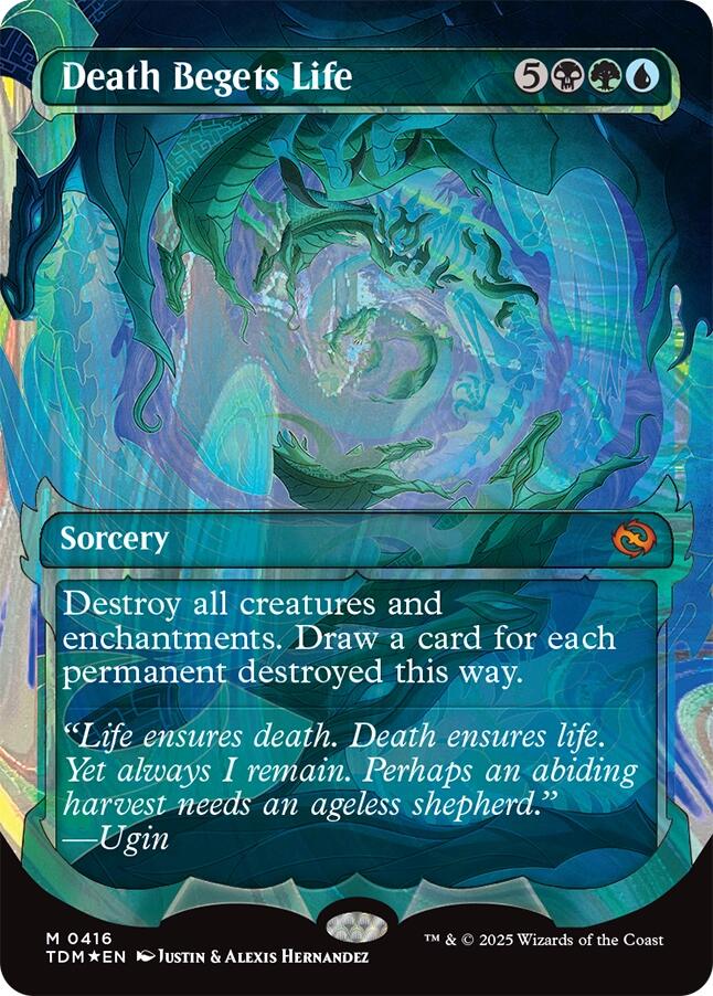{@R} Death Begets Life (Showcase) (Halo Foil) [Tarkir: Dragonstorm][TDM 416]