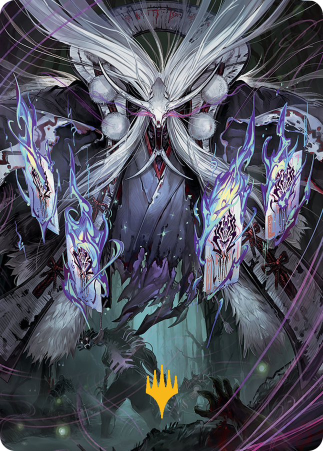{A} Horobi, Death's Wail Art Card (Gold-Stamped Signature) [March of the Machine Art Series][GS AMOM 070]