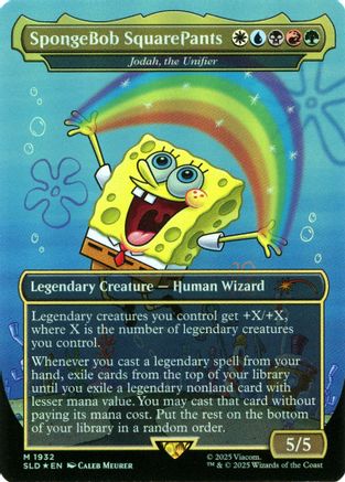 SpongeBob SquarePants - Jodah, the Unifier (Rainbow Foil) [SLD 1932]  Foil