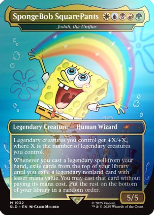 SpongeBob SquarePants - Jodah, the Unifier (Rainbow Foil) [Secret Lair Drop Series]