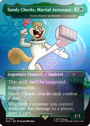 Sandy Cheeks, Martial Astronaut - Toski, Bearer of Secrets (Rainbow Foil) [SLD 1930]  Foil