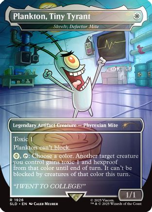 Plankton, Tiny Tyrant - Skrelv, Defector Mite (Rainbow Foil) [SLD 1926]  Foil