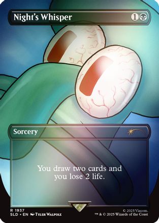 Night's Whisper (Rainbow Foil) [Secret Lair Drop Series]