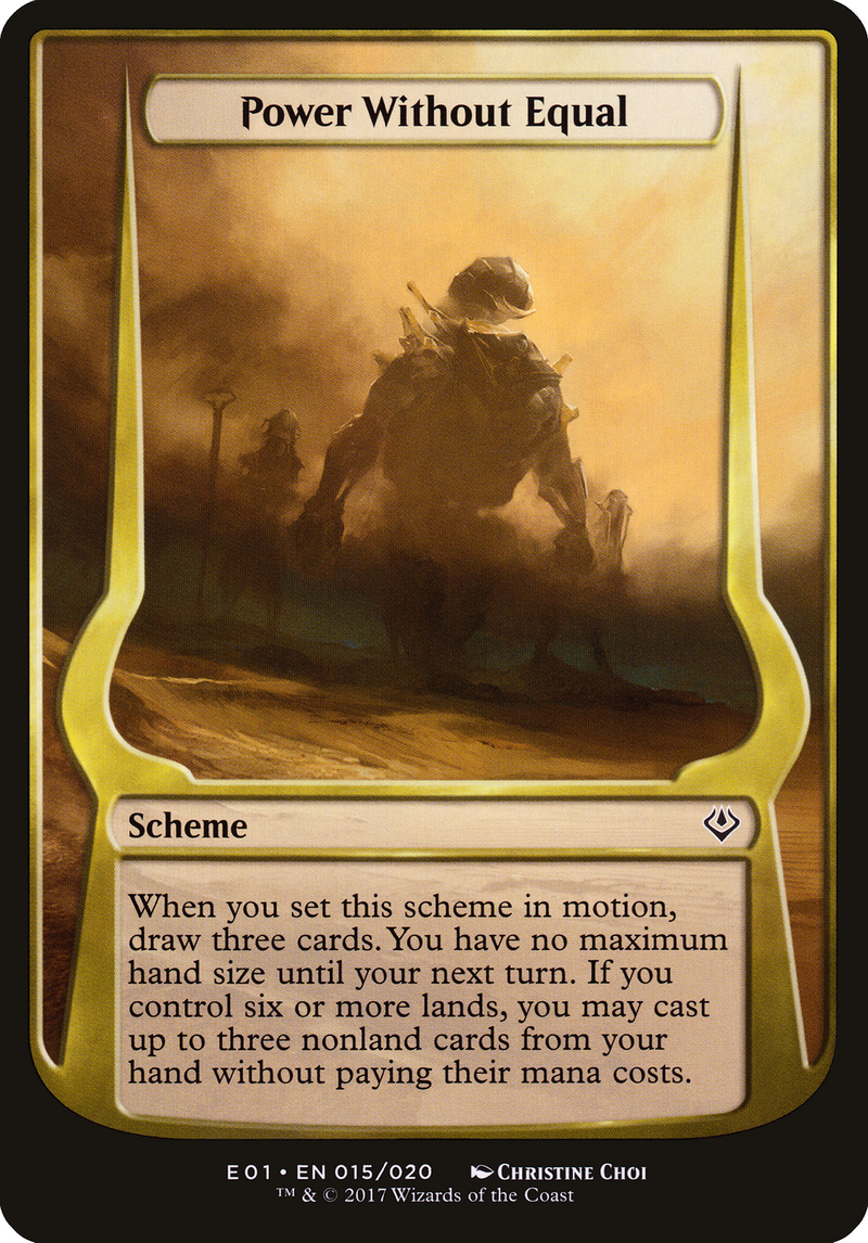{O} Power Without Equal (Schemes) [Archenemy: Nicol Bolas Schemes][OVR E01 015]
