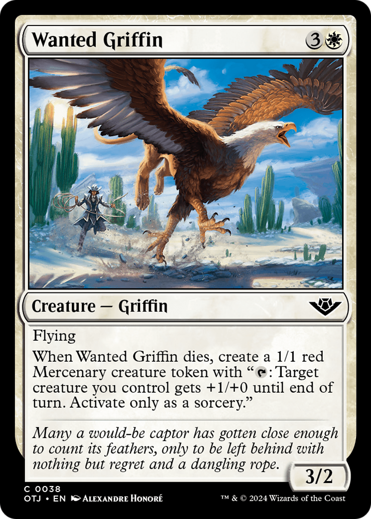 {@C} Wanted Griffin [Outlaws of Thunder Junction][OTJ 038]