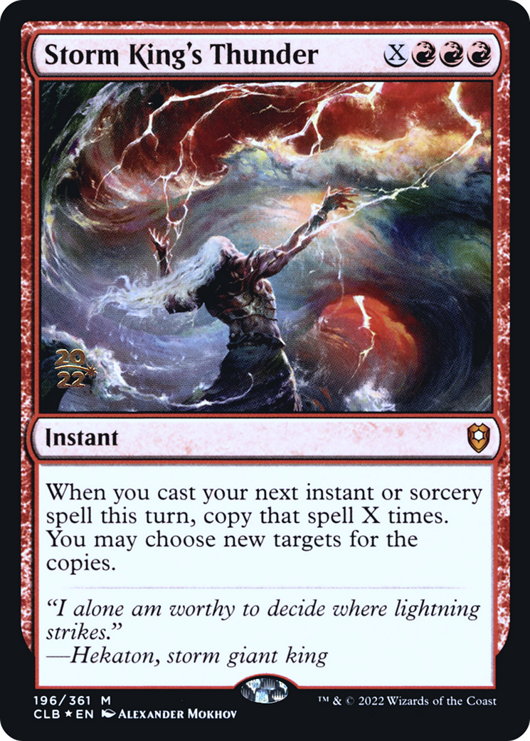 {R} Storm King's Thunder [Commander Legends: Battle for Baldur's Gate Prerelease Promos][PR CLB 196]