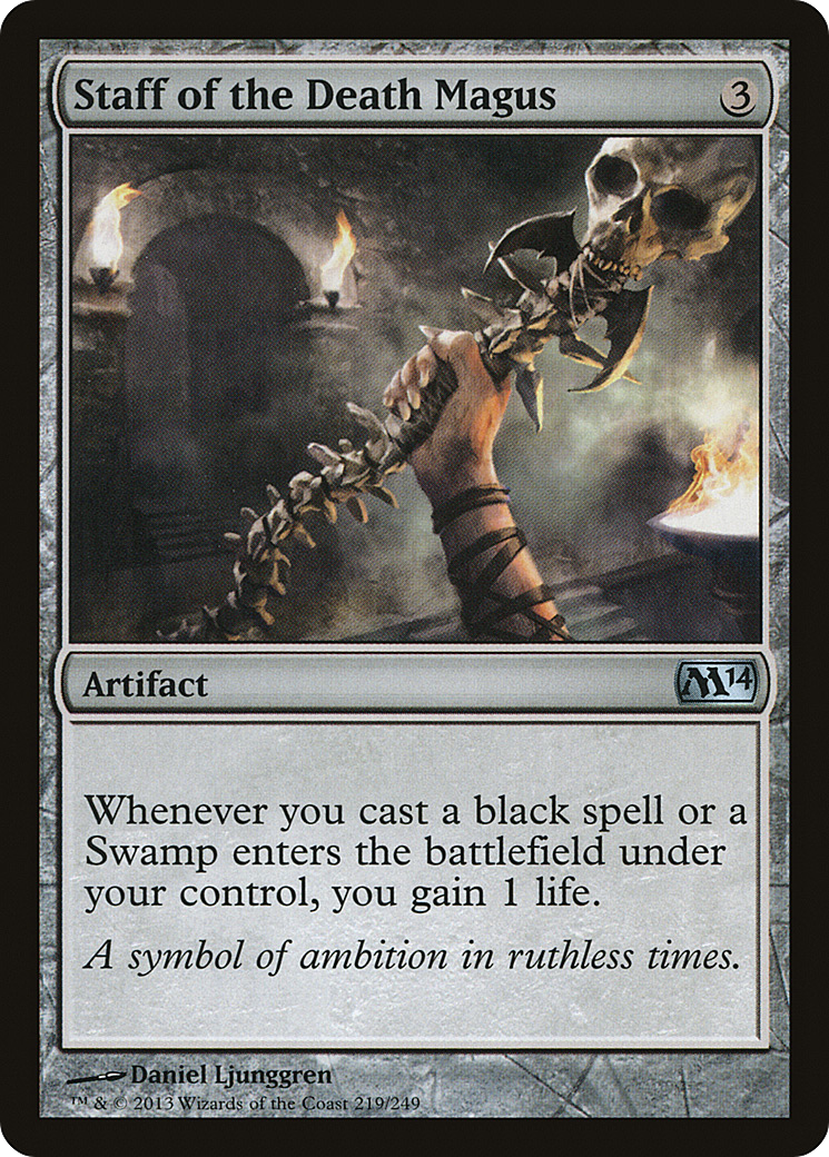 {C} Staff of the Death Magus [Magic 2014][M14 219] - Misty Mountain Games