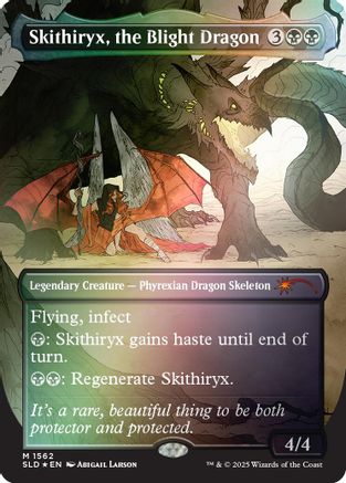 Skithiryx, the Blight Dragon (Rainbow Foil) [SLD 1562]  Foil