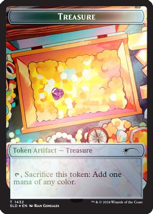Treasure Token (1432) (Rainbow Foil) [SLD 1432]  Foil