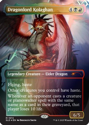 Dragonlord Kolaghan (1972) (Rainbow Foil) [SLD 1972]  Foil