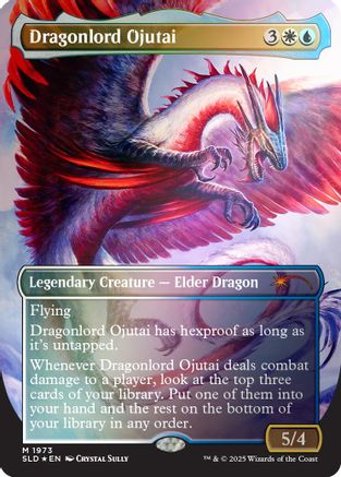 Dragonlord Ojutai (Rainbow Foil) [SLD 1973]  Foil