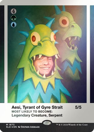 Aesi, Tyrant of Gyre Strait (Rainbow Foil) [SLD 1873]  Foil