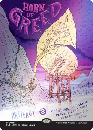 Horn of Greed (Rainbow Foil) [Secret Lair Drop Series]