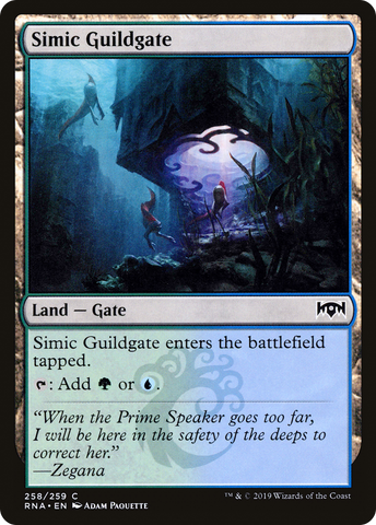 {C} Simic Guildgate (258/259) [Ravnica Allegiance][RNA 258]