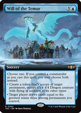 {R} Will of the Temur (Extended Art) [Tarkir: Dragonstorm Commander][TDC 064]
