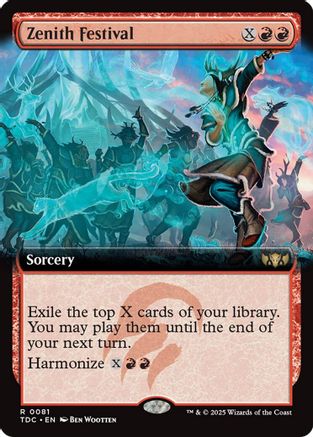 {R} Zenith Festival (Extended Art) [Tarkir: Dragonstorm Commander][TDC 081]