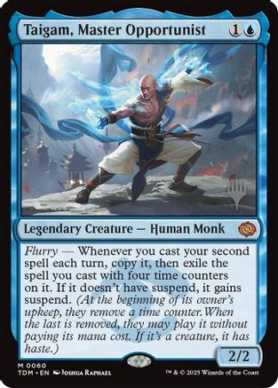 {@R} Taigam, Master Opportunist [Tarkir: Dragonstorm Promos][TDM 060]