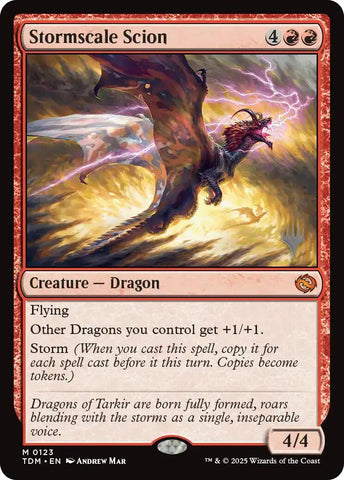 {@R} Stormscale Scion [Tarkir: Dragonstorm Promos][TDM 123]