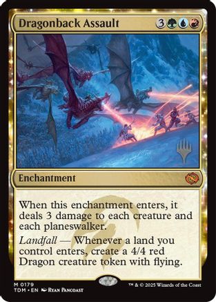 {@R} Dragonback Assault [Tarkir: Dragonstorm Promos][TDM 179]