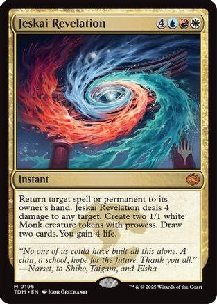 {@R} Jeskai Revelation [Tarkir: Dragonstorm Promos][TDM 196]