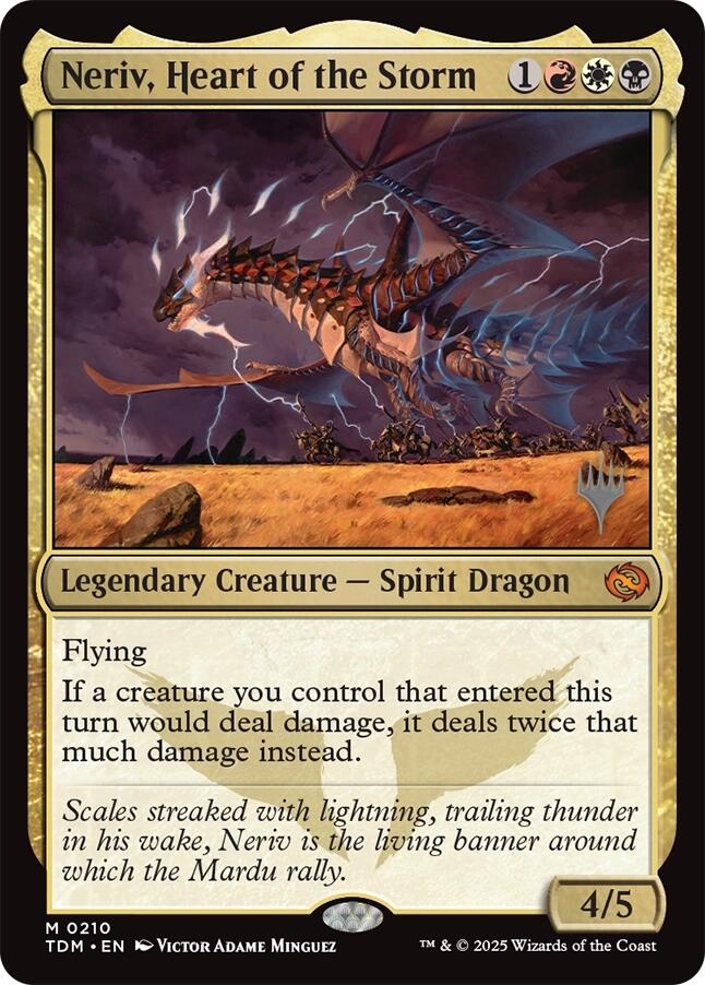 {@R} Neriv, Heart of the Storm [Tarkir: Dragonstorm Promos][TDM 210]